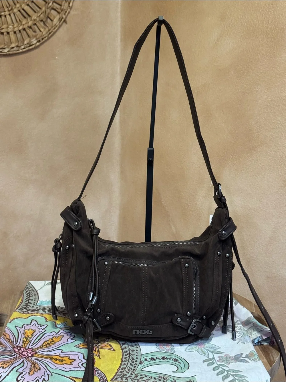 BDG Darya Faux Leather Crossbody Bag